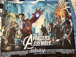 Avengers Assemble Movie Quad Poster RARE MCU Robert Downey Jr