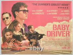 BABY DRIVER (2017) Original Cinema Quad Movie Poster Ansel Elgort, Rory Kurtz