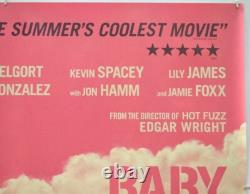 BABY DRIVER (2017) Original Cinema Quad Movie Poster Ansel Elgort, Rory Kurtz