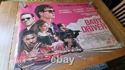 BABY DRIVER Original UK Cinema Ex-Display Poster 2-Sided Quad