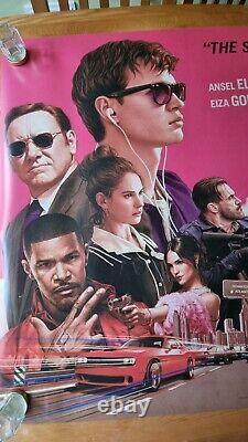 BABY DRIVER Original UK Cinema Ex-Display Poster 2-Sided Quad