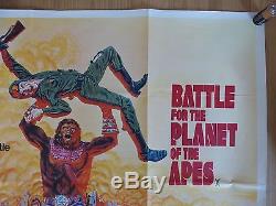BATTLE FOR THE PLANET OF THE APES (1973)-original UK quad film/movie poster, rare