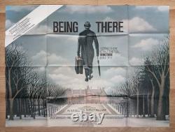 BEING THERE (1979) original UK quad poster Peter Sellers satire