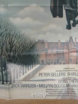 BEING THERE (1979) original UK quad poster Peter Sellers satire