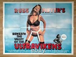 BENEATH THE VALLEY OF THE ULTRAVIXENS (1979) original UK quad poster -RUSS MEYER