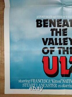 BENEATH THE VALLEY OF THE ULTRAVIXENS (1979) original UK quad poster -RUSS MEYER