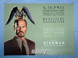BIRDMAN (2014) rare original'Art Style' UK d/s quad movie poster Michael Keaton