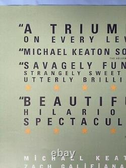 BIRDMAN (2014) rare original'Art Style' UK d/s quad movie poster Michael Keaton