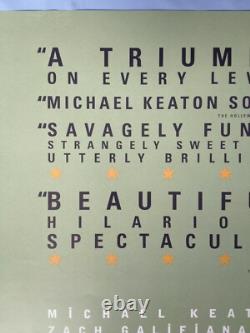BIRDMAN (2014) rare original'Art Style' UK d/s quad movie poster Michael Keaton