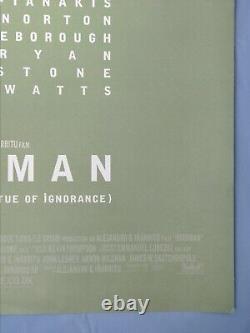BIRDMAN (2014) rare original'Art Style' UK d/s quad movie poster Michael Keaton