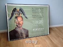 BIRDMAN (2014) rare original'Art Style' UK d/s quad movie poster Michael Keaton