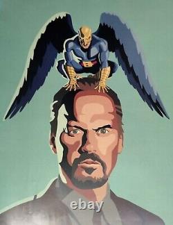 BIRDMAN (2014) rare original'Art Style' UK d/s quad movie poster Michael Keaton
