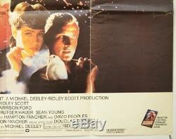 BLADE RUNNER (1982) Original Quad Movie Poster Harrison Ford, Ridley Scott