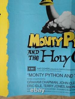 BLAZING SADDLES / MONTY PYTHON AND THE HOLY GRAIL original UK d/b quad poster