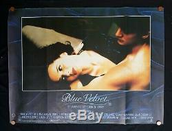BLUE VELVET (1986) Vintage UK Quad Movie Poster DAVID LYNCH Twin Peaks