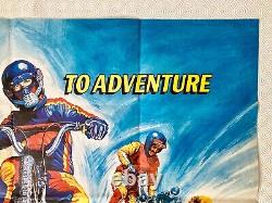 BMX Bandits Original Movie Quad Poster 1983 David Argue Nicole Kidman Kirby Art