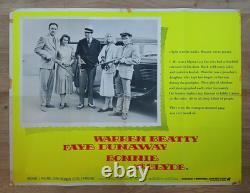 BONNIE AND CLYDE (1967) original quad movie poster Warren Beatty, Faye Dunaway