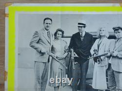 BONNIE AND CLYDE (1967) original quad movie poster Warren Beatty, Faye Dunaway