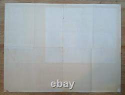 BONNIE AND CLYDE (1967) original quad movie poster Warren Beatty, Faye Dunaway