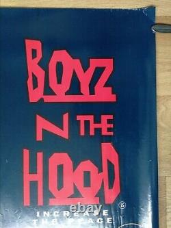 BOYZ N THE HOOD (1991) original rolled quad movie poster Cuba Gooding Ice Cube
