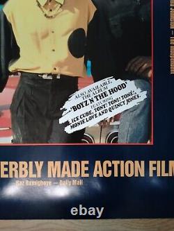 BOYZ N THE HOOD (1991) original rolled quad movie poster Cuba Gooding Ice Cube