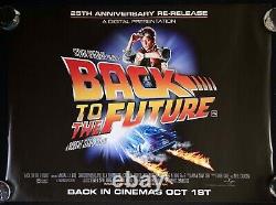 Back to the Future 25th Anniversary RR Original Quad Movie Poster Michael J Fox