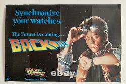 Back to the Future II 1989 Original Teaser UK Quad Movie Poster 30 X 40 inches