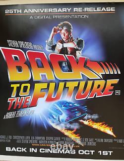 Back to the Future Original Quad Movie Poster 25 Anniversary Reissue 2010