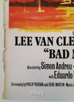 Bad Man's River Original Uk Quad Film Poster 1971 Lee Van Cleef, Tom Chantrell