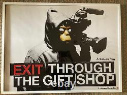 Banksy exit through the gift shop Original UK Quad Cinema Poster