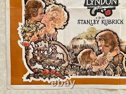 Barry Lyndon Original 1975 Movie Quad Poster Stanley Kubrick Ryan O'Neal