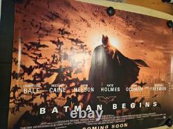 Batman Begins British Quad Poster 30x40
