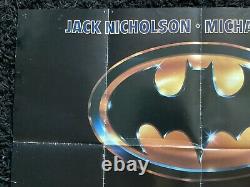 Batman, Quad Poster, 1989, Jack Nicholson, Michael Keaton