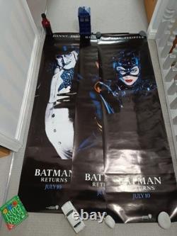 Batman Returns (1992) Original UK Cinema Door Posters Complete 3-Poster Set