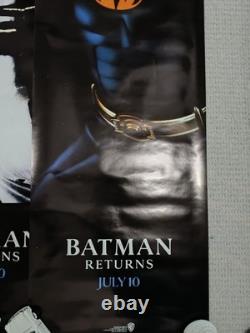 Batman Returns (1992) Original UK Cinema Door Posters Complete 3-Poster Set