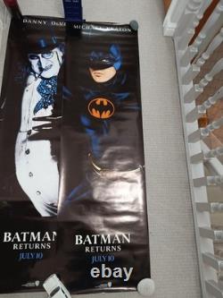 Batman Returns (1992) Original UK Cinema Door Posters Complete 3-Poster Set