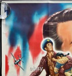 Battle Hymn ORIGINAL Quad Movie Cinema Poster Rock Hudson Douglas Sirk 1957