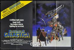 Battlestar Galactica 1978 Original 30x40 Mint Uk Quad Movie Poster Lorne Greene