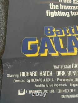 Battlestar Galactica Original Quad Movie Film Poster, UK, 1978 40x30 inches