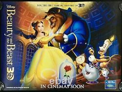 Beauty and the Beast Original Quad Movie Poster Walt Disney 3D Re-issue 2011