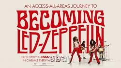 Becoming Led Zeppelin UK Quad Cinema Poster 30x40 Double Sided Odeon Original