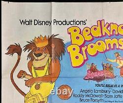 Bedknobs and Broomsticks Original Quad Movie Poster Angela Lansbury Disney'79RR