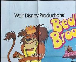 Bedknobs and Broomsticks Original Quad Movie Poster Walt Disney 1970sRR