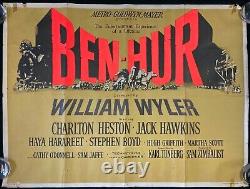 Ben Hur Original Quad Movie Poster William Wyler Charlton Heston 1959