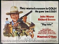 Big Jake Original Quad Movie Cinema Poster John Wayne Maureen O'Hara 1972