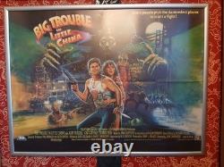 Big Trouble in Little China (1986) ORIGINAL UK Quad Movie Poster Brian Bysouth