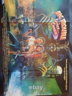 Big Trouble in Little China (1986) ORIGINAL UK Quad Movie Poster Brian Bysouth