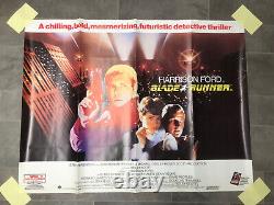 Blade Runner Harrison Ford 1982 Original UK Quad Movie Poster
