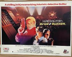 Blade Runner UK (British Quad) LINEN BACKED (1982) Film Poster