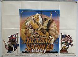 Blazing Saddles Original UK British Quad Film Poster 30x40 (1974)